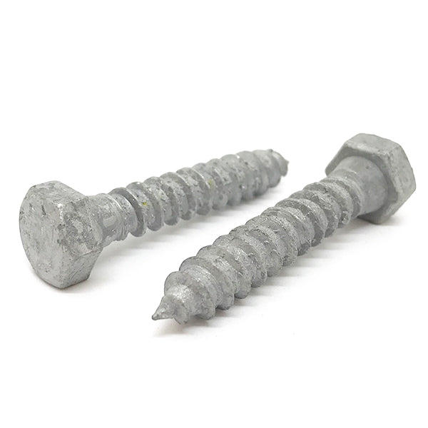 3/8-7x2" Hex Lag Screws A307 Grade A Galvanized