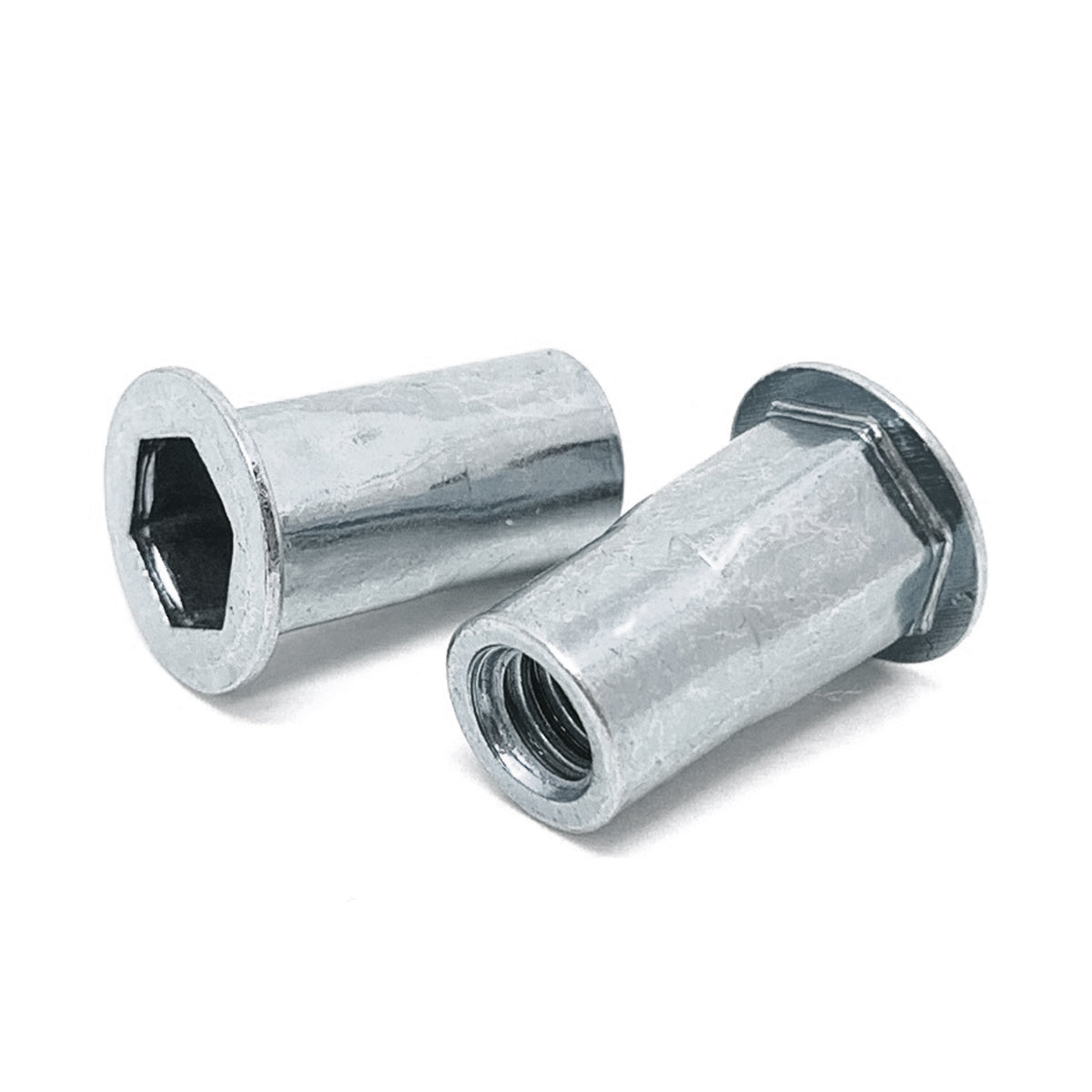 M4-0.70 ISO L (2.00-3.30) Aluminum Hex Rivet Nut