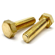3/8-16x1/2" Brass Hex Tap Bolts Full Thread