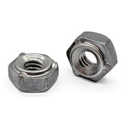 1/4"-20 3 Prong Long Pilot Hex Weld Nuts