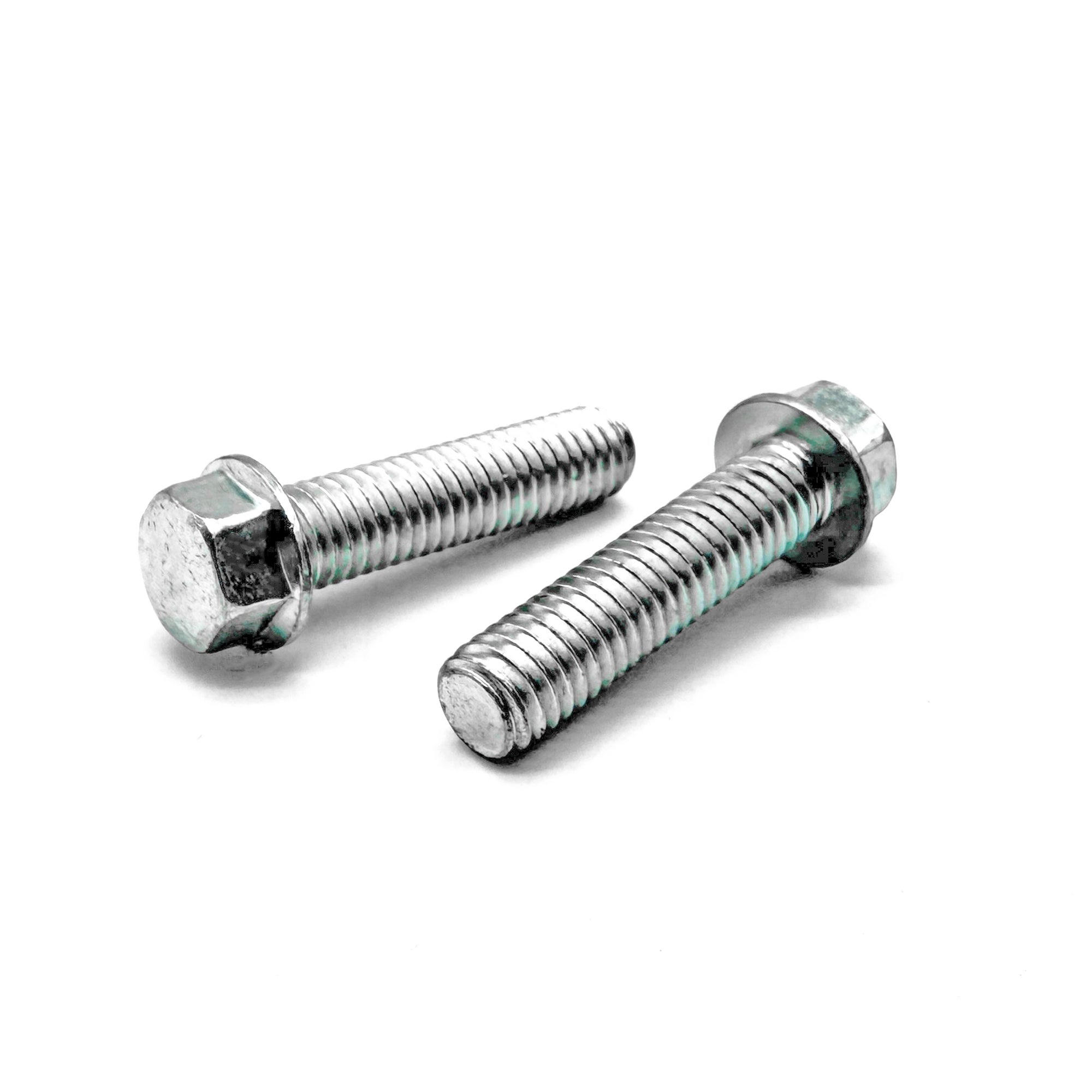 M5-0.8x12 Hex Flange Bolt Smooth Head Off Road Moto Hardware Zinc
