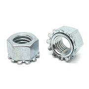 1/4"-20 Steel K Lock Nuts Zinc Clear