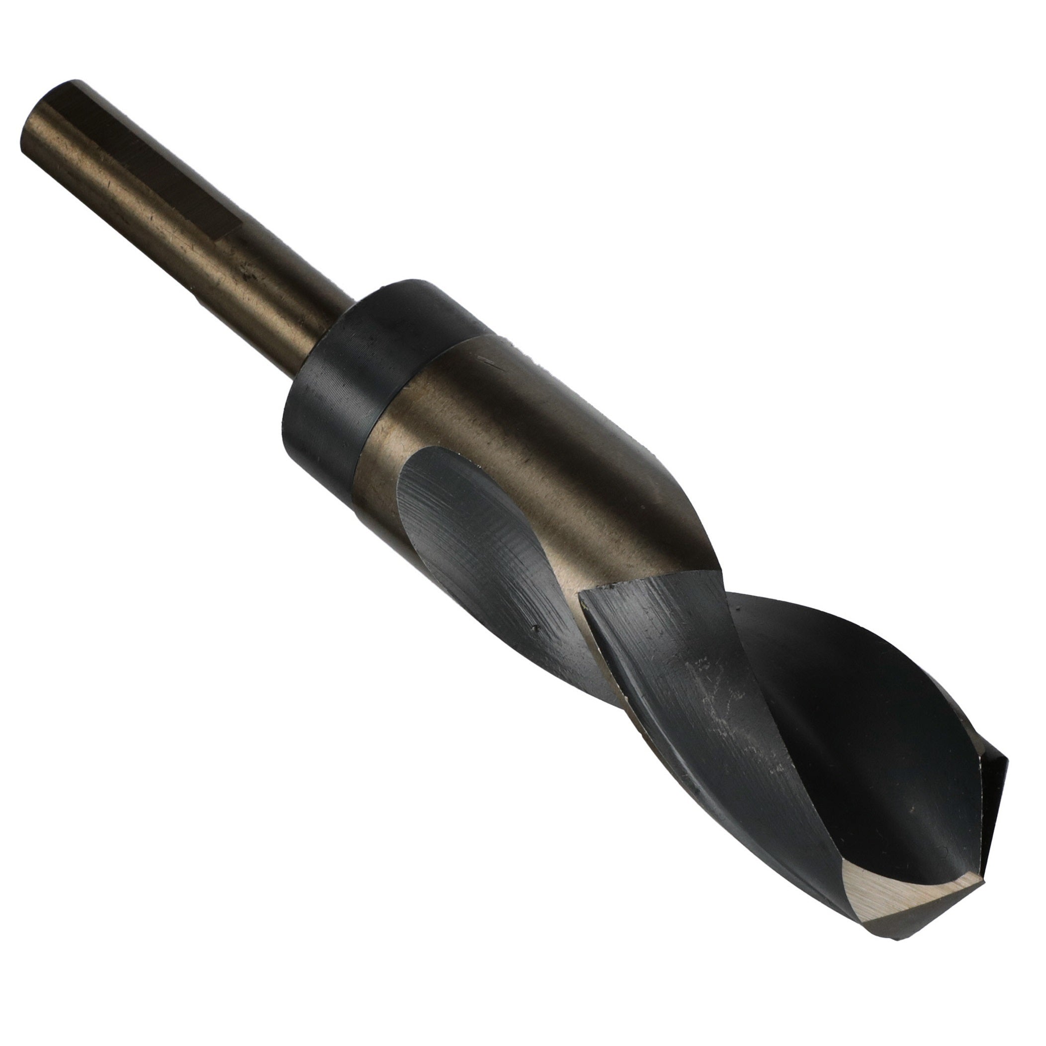 1-7/16" HSS Black & Gold Drill Bit with Reduced 1/2" 3-Flat Shank, Contractor Series