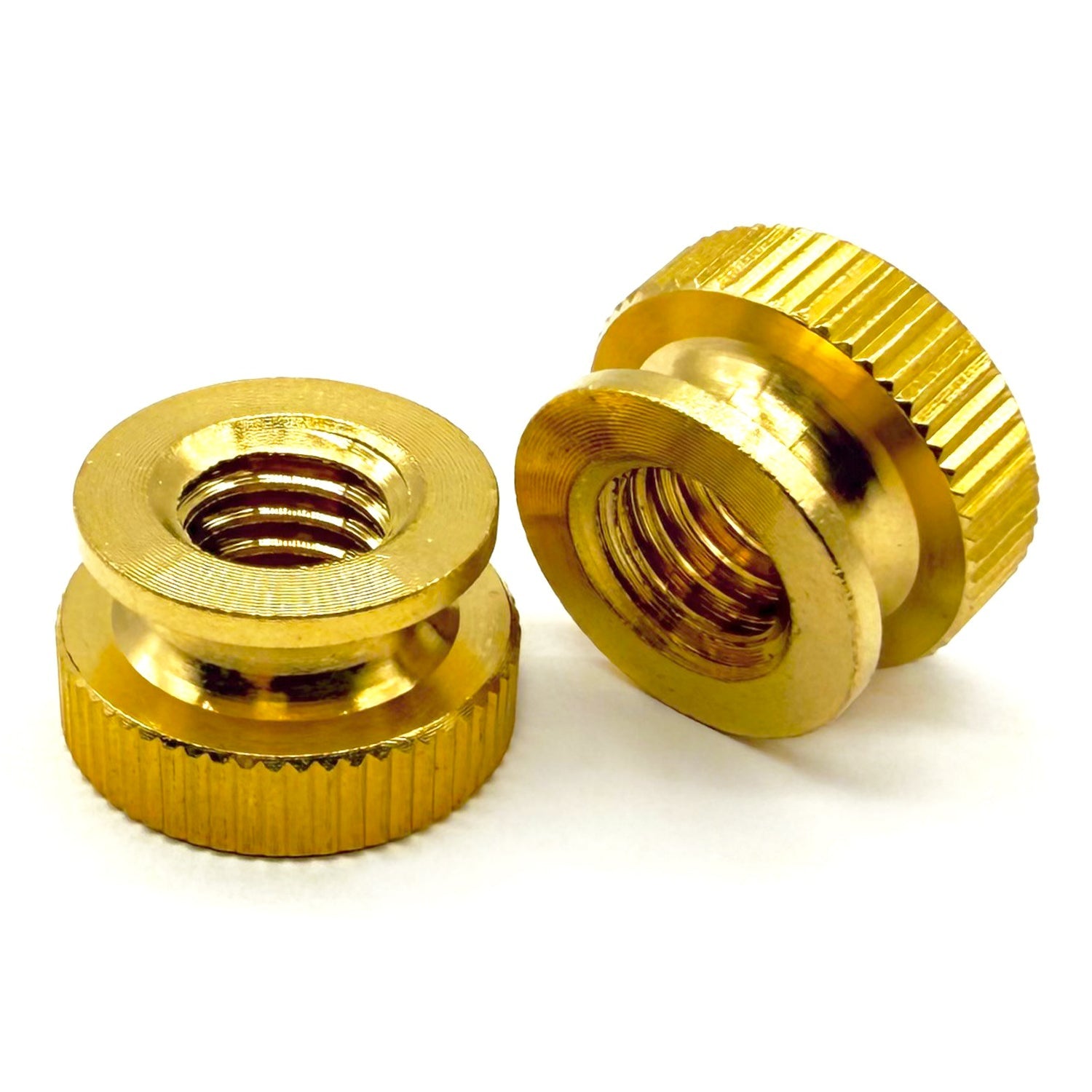 3/8"-16 Brass Knurled Thumb Nut