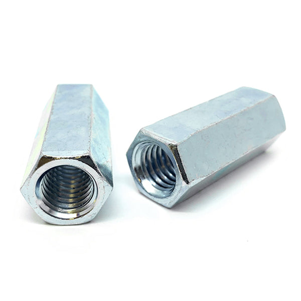 5/16"-24 X 7/8" Steel Coupling Nuts Zinc