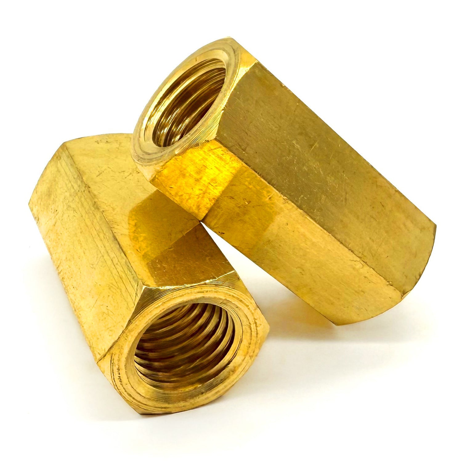 1/4"-20 X 7/8" Brass Coupling Nut