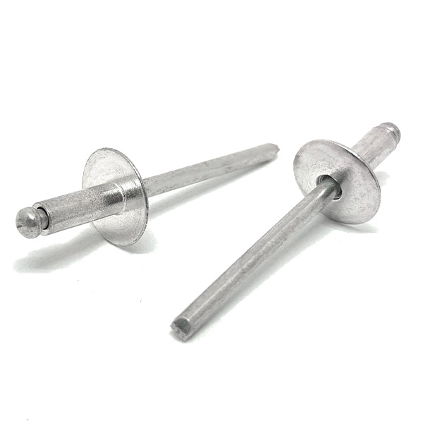 3/16" Dia 3/8" - 1/2" (66)  Grip - Oversized Head Blind Rivets Stainless/Stainless Steel Mandrel