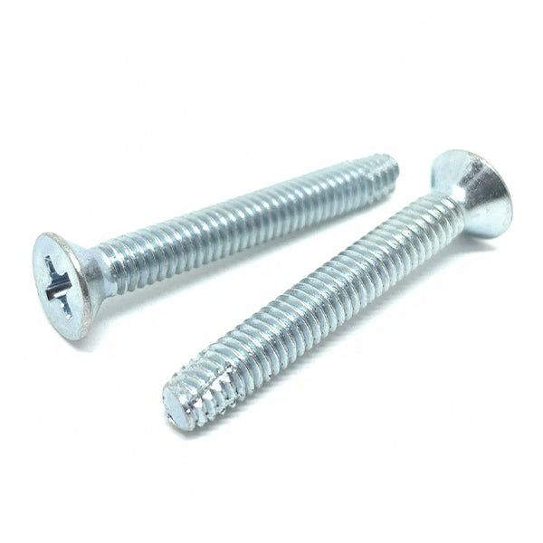 #10-24x5/8" Phillips Flat Head Type F Thread Cutting Screws Zinc