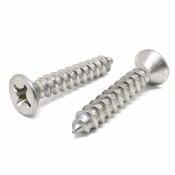 #10-12x1-1/2" 316 Stainless Steel Phillips Flat Head Type A Self Tapping Screws