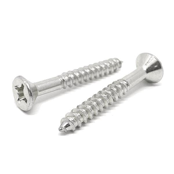 #12x2-1/2" Stainless Steel Phillips Flat Head Wood Screws