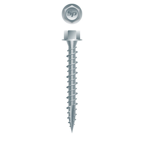 #10 Hi-Strong-Point Hex Washer Head 10-14 x 1-1/2, Hi-Low, Type '17', Strong-Shield