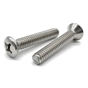 #12-24x3" 18-8 Stainless Steel Phillips Oval Head Machine Screws