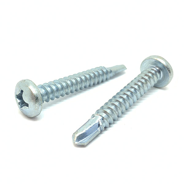 #8x5/8" Phillips Pan Head #2 Point Self Drilling Sheet Metal Screws Zinc