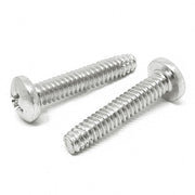 #10-24x1/2" 410 Stainless Steel Phillips Pan Head Type F Thread Cutting Screws