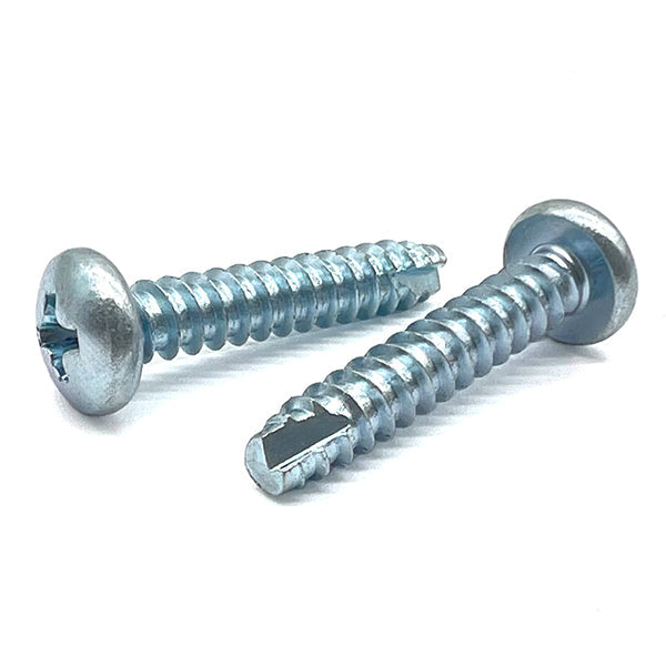 #8-18x3/8" Phillips Pan Head Type BT Thread Cutting Screws Zinc Clear