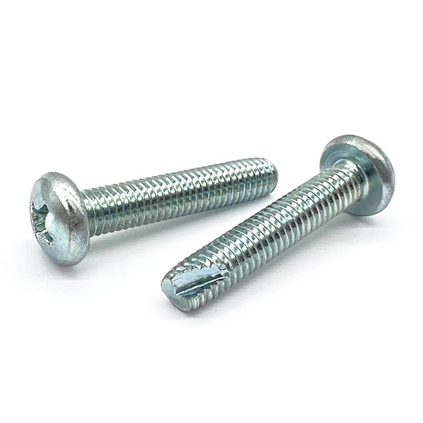 #10-32x3/8" Phillips Pan Head Type T Thread Cutting Screws Zinc Clear