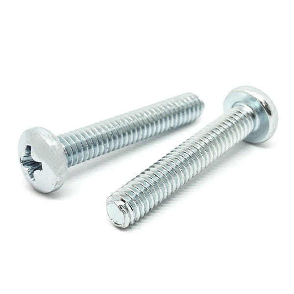 #10-24x1" Phillips Pan Head Machine Screws Steel Zinc