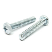 M2.5-0.45x12 Phillips Pan Head Machine Screws Steel Zinc