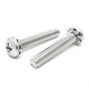 #8-32x5/8" 410 Stainless Steel External Tooth Sems Phillips Pan Head Machine Screws