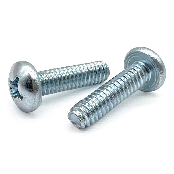 1/4"-20x1/2" Phillips Pan Head Thread Rolling Screws Zinc Clear
