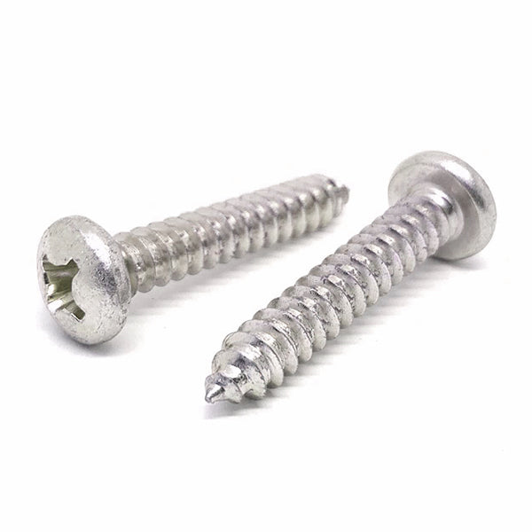 #10-12x1-1/2" 316 Stainless Steel Phillips Pan Head Type A Self Tapping Screws