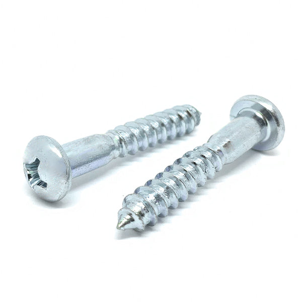 #8x1" Phillips Round Head Wood Screws Zinc Clear