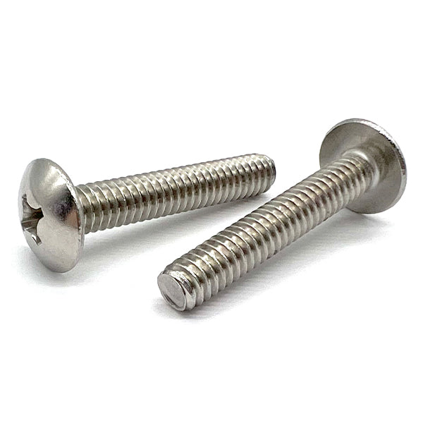 #6-32x3/8" 18-8 Stainless Steel Phillips Truss Head Machine Screws