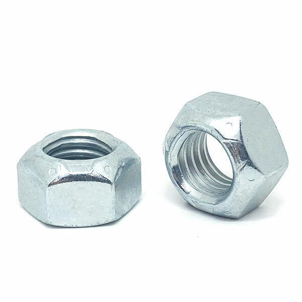 M16-2.0 Class 10 Hex Top Lock Nuts Coarse Thread Zinc