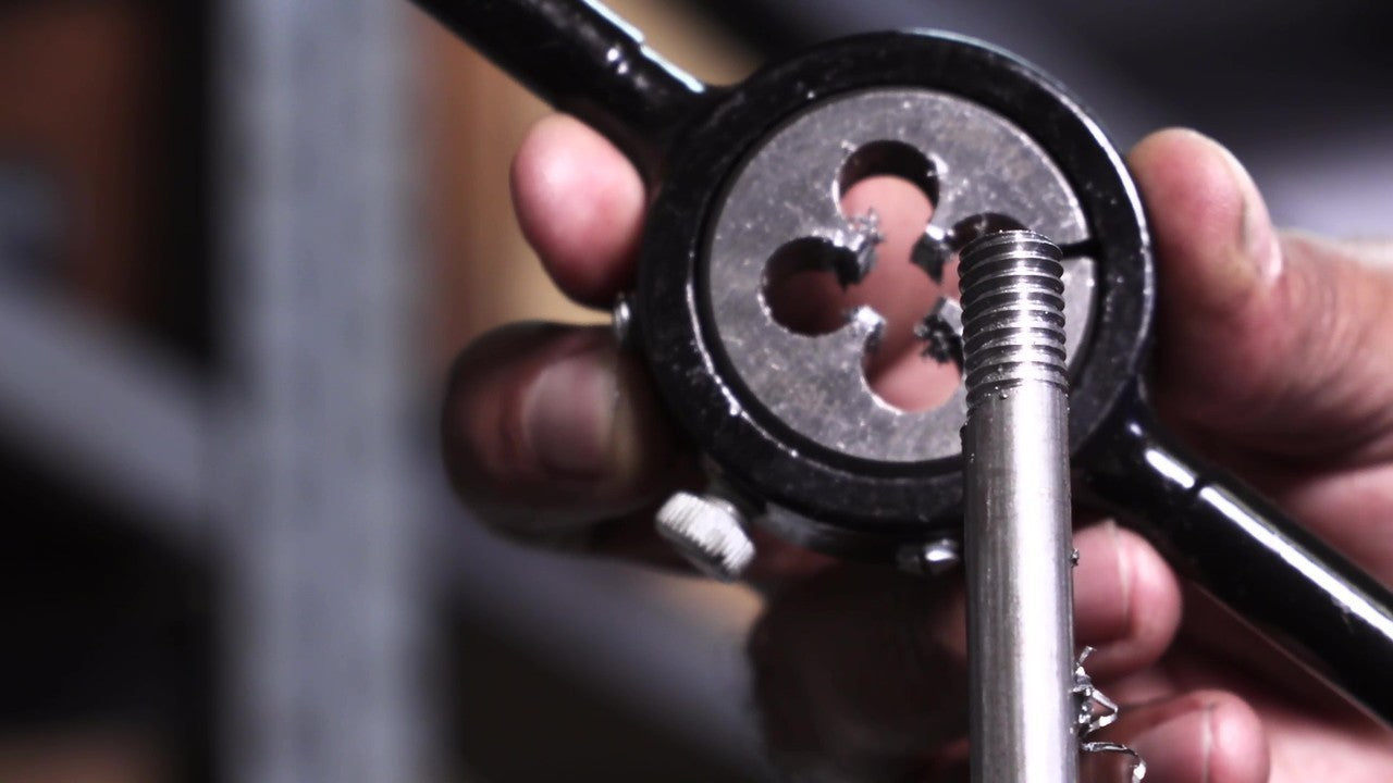 1-3/8"-6 UNC X 2-1/2" OD HSS Left Round Adjustable Die