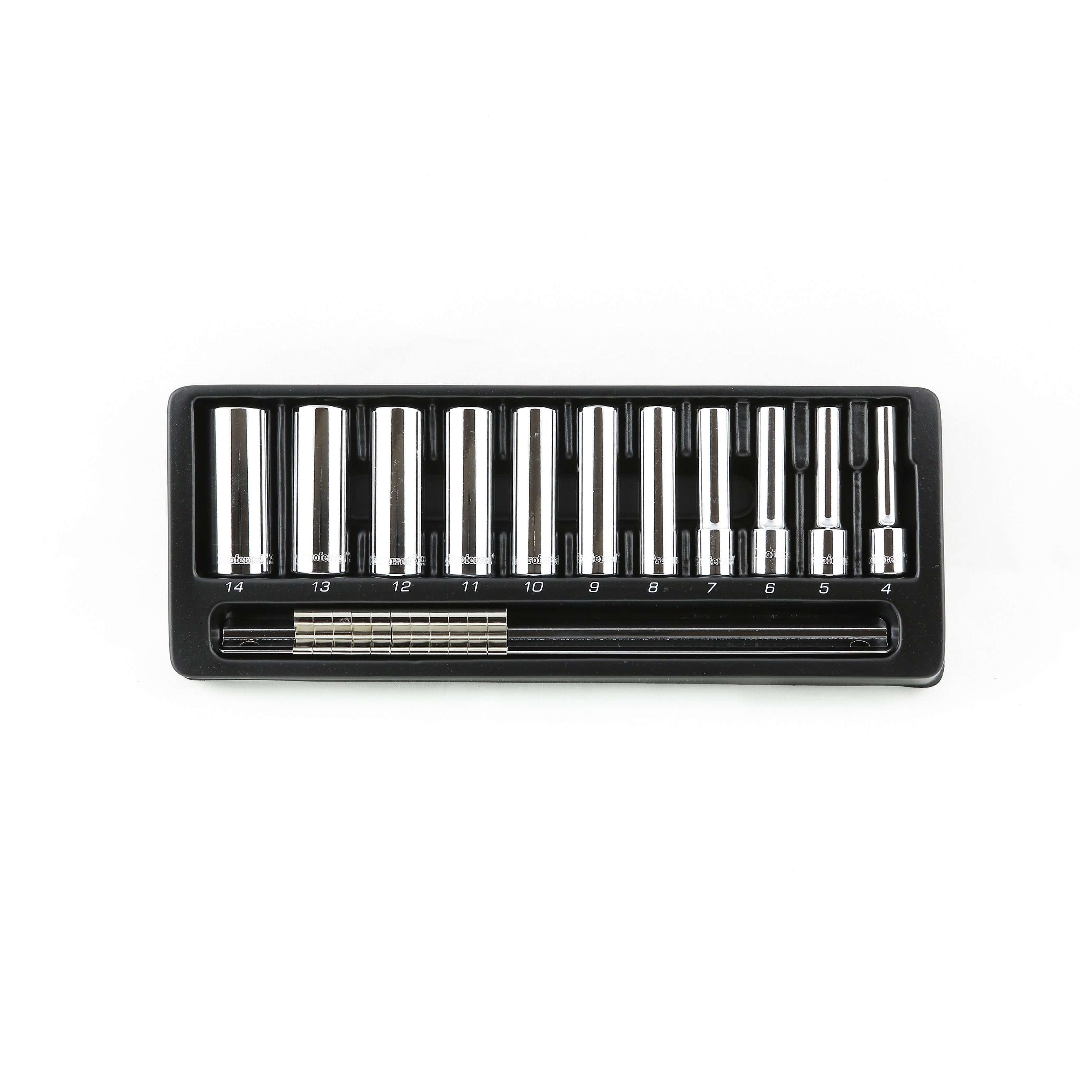 11 Piece Proferred 6 Point Deep Standard Metric Socket Set (1/4" Drive)
