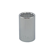 17MM - 1/2" Drive 12 Point Metric Socket