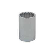 18MM - 1/2" Drive 12 Point Metric Socket