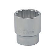 30MM - 1/2" Drive 12 Point Metric Socket