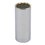 24MM - 1/2" Drive 12 Point Metric Deep Socket