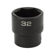32MM -1/2" Drive 6 Point Metric Impact Socket Impact