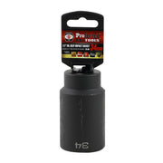 34MM - 1/2" Drive 6 Point Metric Deep Impact Socket Impact