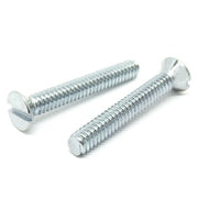 #8-32x1/2" Slotted Flat Head Machine Screws Steel Zinc