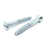 #6x5/8" Slotted Flat Head Wood Screws Zinc Clear