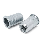 #6-32 L (.080-.130) Aluminum Small Flange Knurled Body Rivet Nut
