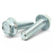 M8-1.25x25 Class 8.8 Hex Serrated Flange Bolts Zinc Clear