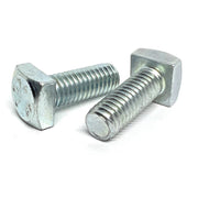 1"-8x3" Square Head Bolts Grade A307 Zinc Clear