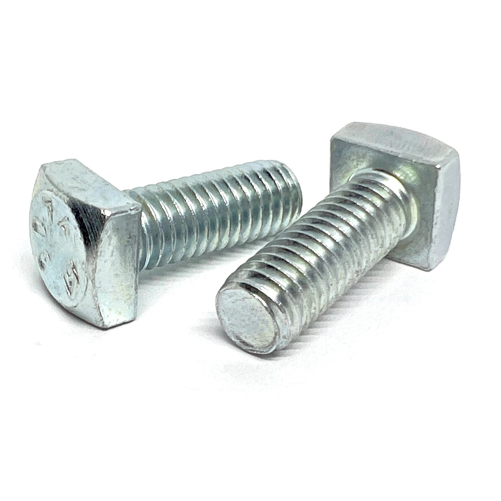 1/4"-20x1" Square Head Bolts Grade A307 Zinc Clear