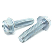 #10-32x1/2"  Slotted Hex Washer Head Type F Thread Cutting Screws Zinc