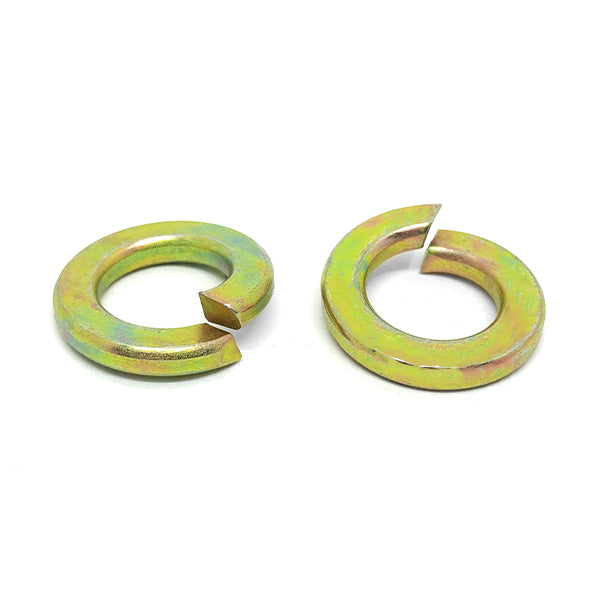 M6 Split Lock Washers Zinc Yellow