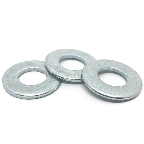 1/2" SAE Low Carbon Flat Washers Zinc