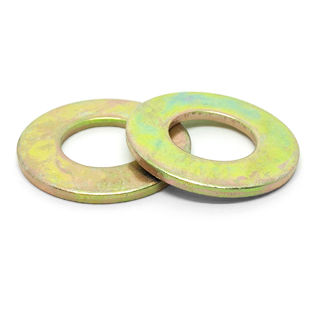 M10 Class 10 Hardened Flat Washers Zinc Yellow