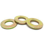 1/4" SAE Grade 8 Flat Washers Zinc Yellow