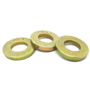 1" SAE Grade 8 Extra Thick Flat Washers Zinc Yellow