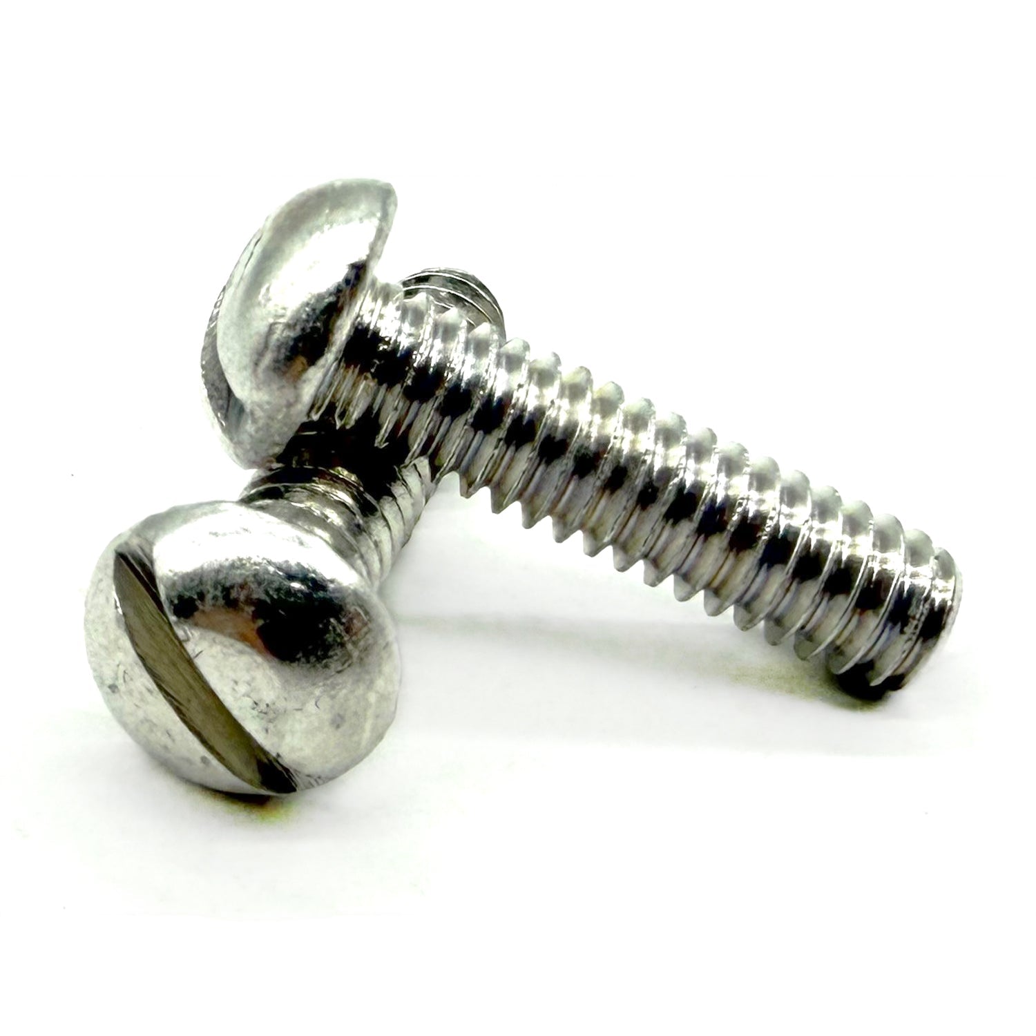 1/4"-20x1-1/4" Aluminum Slotted Round Head Machine Screw