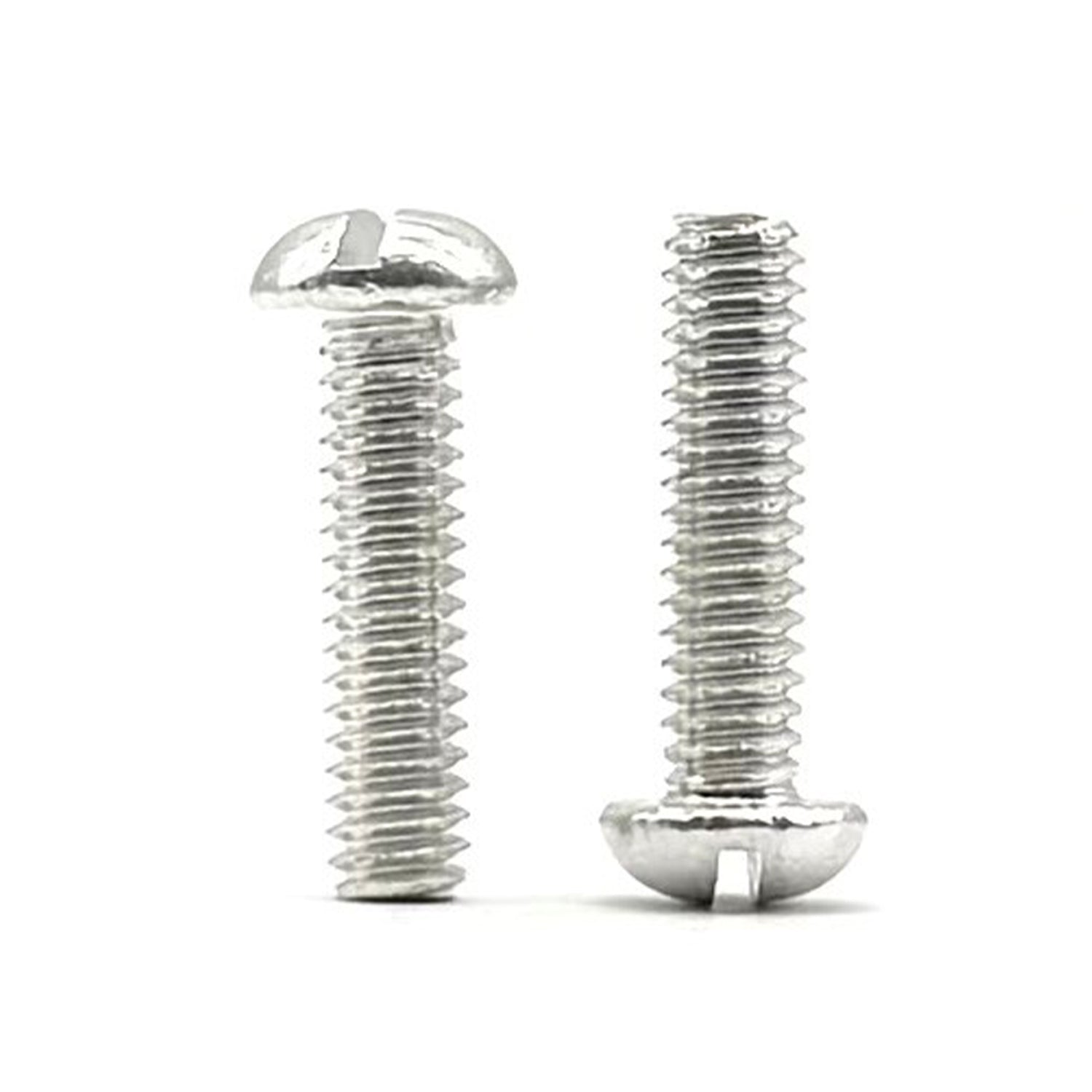 1/4"-20x1/2" Aluminum Slotted Round Head Machine Screw